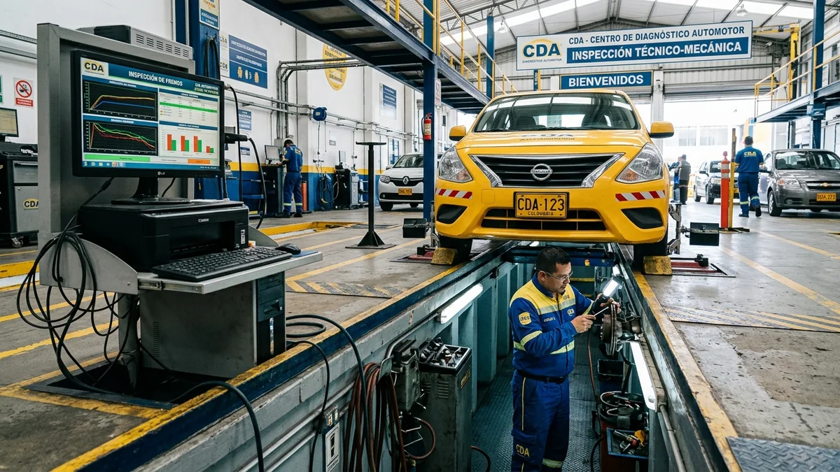 Inspección de gases y suspensión en Centro de Diagnóstico Automotor CDA